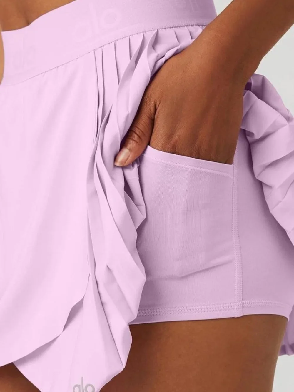 Alo Yoga Aces Tennis Skirt - Sugarplum Pink - Size Small